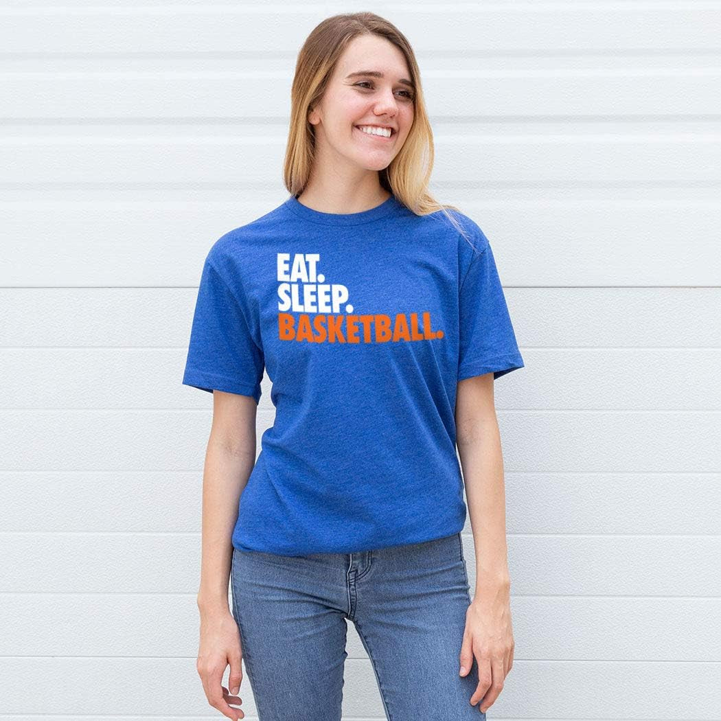 Eat. Sleep. Basketball. Adult T-Shirt - Basketball Tees by  - Multiple Colors - Youth and Adult Sizes