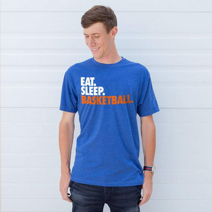 Eat. Sleep. Basketball. Adult T-Shirt - Basketball Tees by  - Multiple Colors - Youth and Adult Sizes