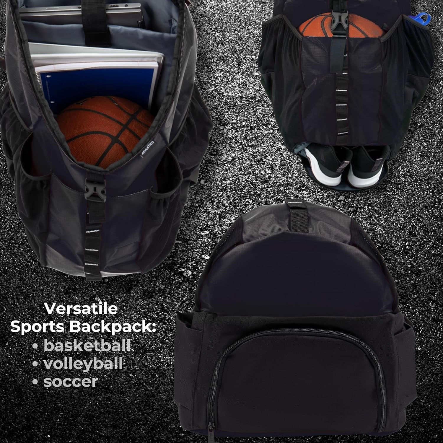 Basketball Bag - Large Basketball Backpack for Men & Women - Volleyball & Soccer